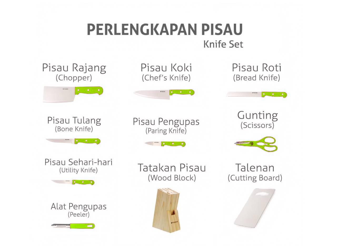 Vicenza Pisau Set V920K Hijau